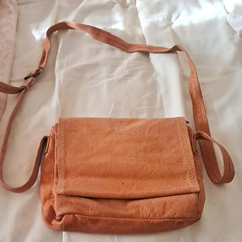 Hand Made American Indian Suede Leather Bag - Picture 1 of 9